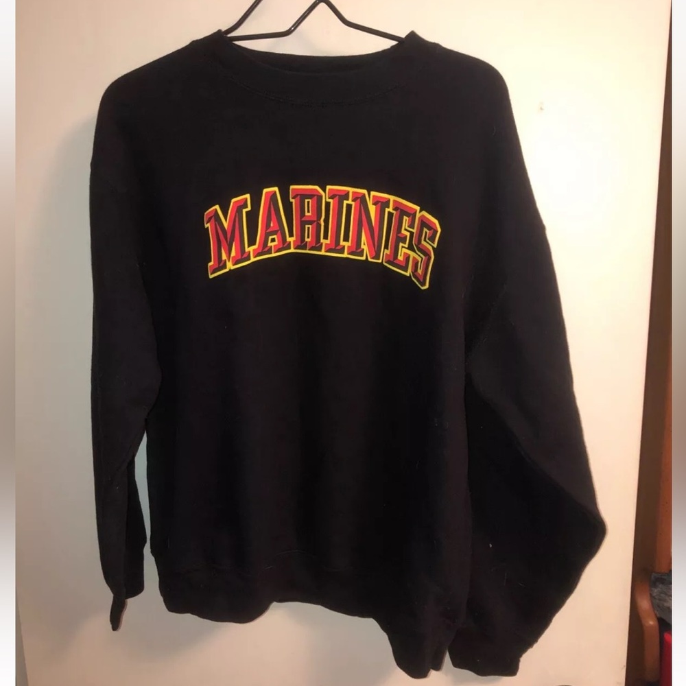 Brothers In Arms Marines Mens Sz Medium Sweatshirt Pullover Sweater